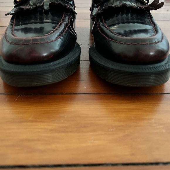 Adrian Snaffle Smooth Leather Kiltie Loafers in Cherry - Picture 4 of 6